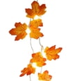 thumbnail image 3 of Clearance! Maple String Lights Leaves Garland with LED Lights，Lighted Fall Garland Maple Leaves for Halloween Autumn Fall Thanksgivin Decoration String Light,D, 3 of 4