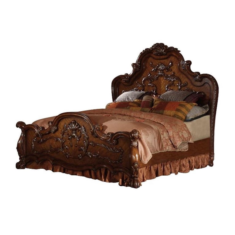 都内引取いただける方限定 ACME furniture 1脚 Acme Dresden Queen Bed Cherry Oak - Walmart.com
