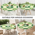 thumbnail image 7 of Green Tie Dye Round Fitted Tablecloth with Elastic Edge,Dining Table Cover Waterproof,Outdoor Round Tablecloth for Camping,Dining,Indoor and Outdoor, 7 of 7