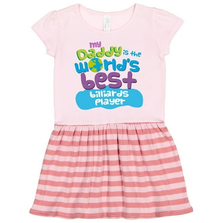 

Inktastic World’s Best Billiards Player Daddy Gift Toddler Girl Dress