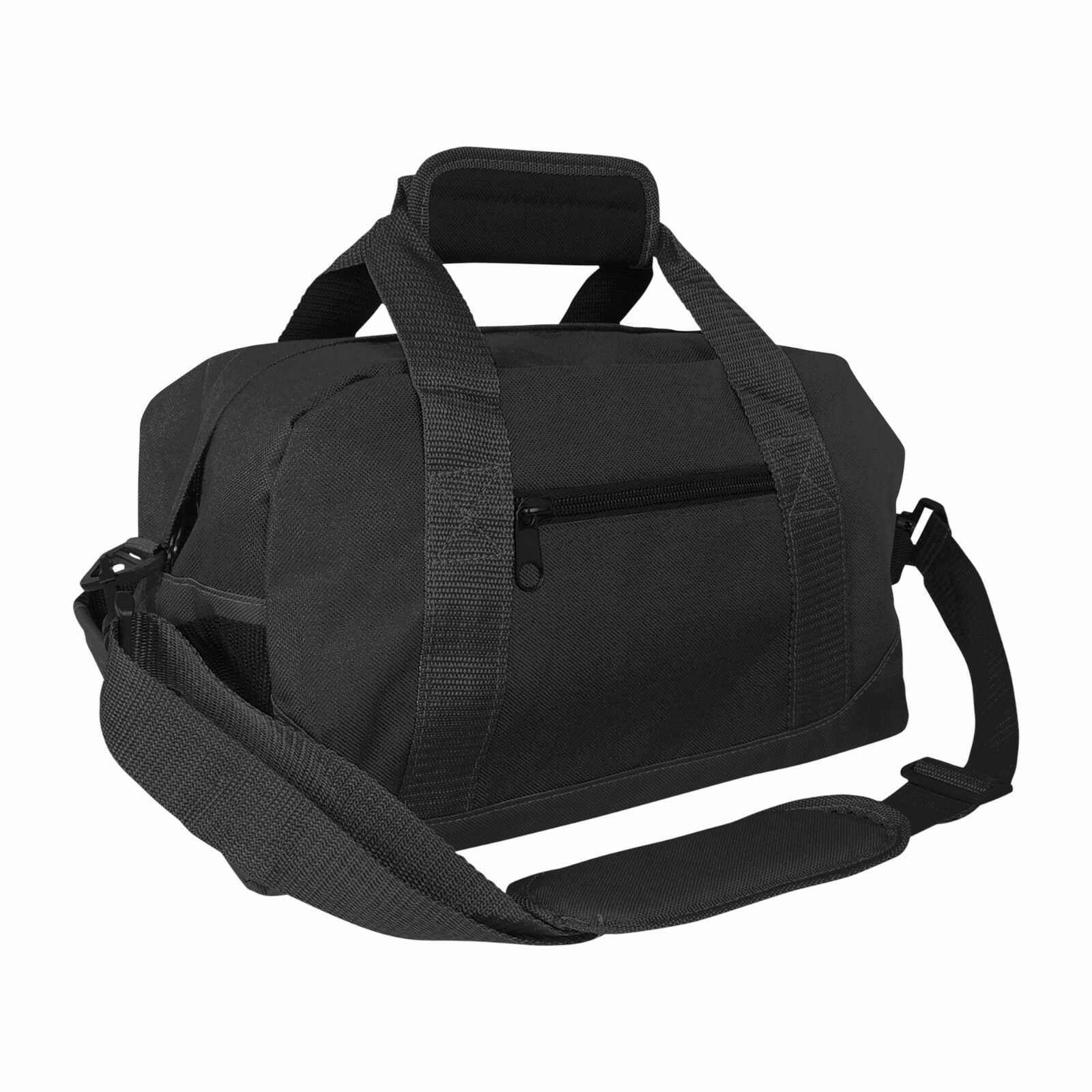 DALIX 14" Black Duffle Gym Mini Travel Bag