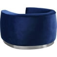 thumbnail image 3 of Meridian Furniture Julian Navy Velvet Chair, 3 of 8