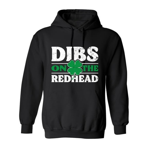 Dibs On The Redhead Sarcastic Humor Novelty Funny Men's Hoodies