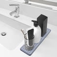 thumbnail image 1 of Almohadilla absorbente de agua de diatomita | Alfombra aislante de flores huecas para tazas Jabones Té | Cojín de mesa resistente al calor | Material de madera | Blanco Gris Verde | 40x10x1cm | 1, 1 of 4
