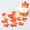 Multi-color, variant on Triani 50Pcs Edible Fall Leaves Cupcake Toppers Wafer Paper Autumn Maple Leaves Cupcake Picks Wafer Paper Fall Leaf Thanksgiving Cake Decorations(Red)