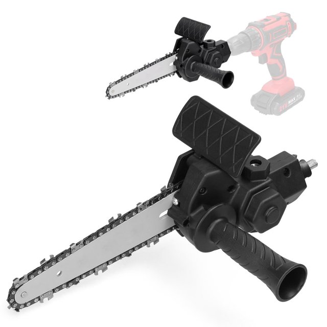 HLONK Perceuse Électrique 6 Pouces Modifiée en Tronçonneuse Électrique Accessoire Tronçonneuses Électriques Ensemble d'Outils de Modification Pratique Outil de Découpe pour Menuiserie