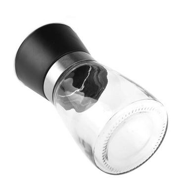 Transparent Bottle Body Seasoning Grinder, Non-corrosive Glass Grinder for Home and Restaurant Use, Ceramic Grinder with Adjustable Coarseness for Spices, Salts, and Peppers, 1