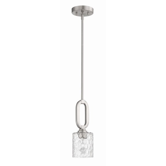 54291-BNK Craftmade Lighting Collins - 1 Light Mini Pendant-Brushed Polished Nickel Finish