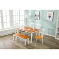 thumbnail image 2 of Boraam Bloomington 6pc Dining Set - White/Honey Oak, 2 of 4