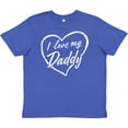 thumbnail image 3 of Inktastic I Love My Daddy in White Chalk Heart Youth T-Shirt, 3 of 5
