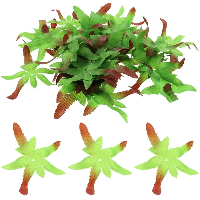 100 piezas de sépalos de tela, pétalos de tela, sépalos verdes, cálices para hacer flores artificiales.