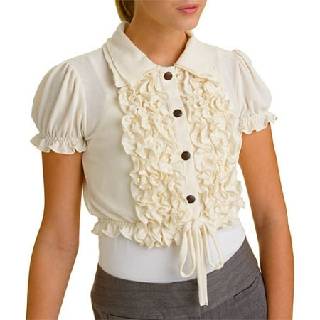 Juniors Elite Ruffle Sweater