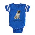 thumbnail image 1 of CafePress - FIN Fawn Pug Good - Cute Infant Baby Football Bodysuit, 1 of 1