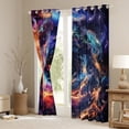 thumbnail image 3 of Manfei Natural Landscape Curtains Pack of 2 (42x84 Each),Colorful Universe Curtains Blackout,Galaxy Starry Night Bedroom Curtains For Kids,Super Cozy Room Decor, 3 of 6