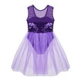 thumbnail image 3 of Alvivi Girls Ballet Dance Gymnastics Leotard Dress Sequins Mesh Tutu Dancewear, 3 of 7
