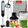 thumbnail image 1 of Immersion Blender Set, Hand Blender Electric, Immersion Blender Handheld, 9-Speed, 500W Handheld Blender - Hand Blenders Immersion, Hand Mixer Electric Blenders, Smoothie Blender (5-in-1, Black), 1 of 5