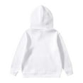 thumbnail image 6 of ZHOGXU Children Kids Girls Boys Outfit Long Sleeve Solid Color Pocket Hoodies And Pants Two Piece Comfortable Soft Sets Playwear For Casual Daily Wear,White,4-5 Years, 6 of 8