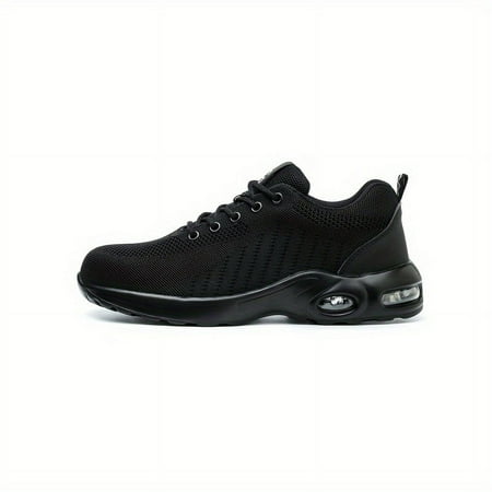 FLTHDD Women s Air Cushion Work Shoes  Casual Breathable Lace Up Low Top Sneakers  Wear-resistant Industrial Working Shoes