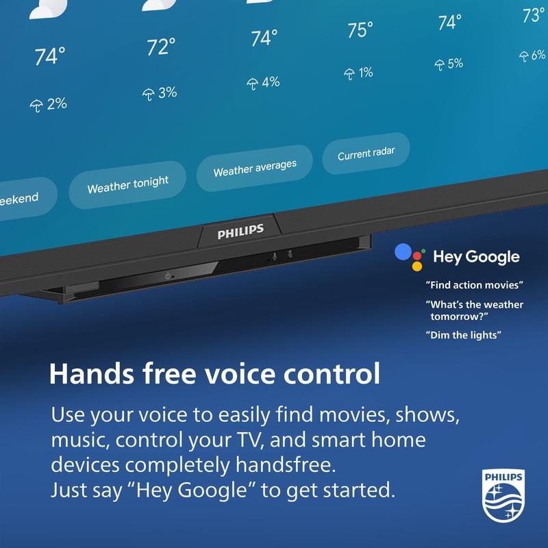 Philips 55" Class 144Hz QLED+ 4K UltraHD (2160p) Google + Gaming Smart TV (55PUG7675/F7) gallery view