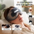 thumbnail image 6 of 𝐀𝐈-𝐏𝐨𝐰𝐞𝐫𝐞𝐝 Neuro Sleep Eye Masks+Sleep Aid+Sleep Analysis with Hot Compress/ Vibration Massage/ Voice Prompt/ Relaxing Music/ Light Shielding/ Mild Sensory Feedback/ Adjustable Strap, Balck, 6 of 13