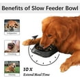 thumbnail image 3 of MateeyLife Slow Feeder Dog Bowls, Non Slip Cat Food Bowls, Bloat Stop Maze Pet Dishes, Interactive Feeder for All Breeds 2 Cup Black, 3 of 7