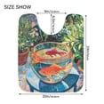 thumbnail image 5 of Yayeee Bath Rug for Bathroom Floor Non Slip Contour Fluffy Soft Absorbent Mat, 20"x24", Art Goldfish Bowl, 5 of 7