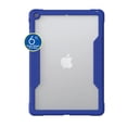 thumbnail image 2 of onn. Slim Rugged Tablet Case for iPad (7th, 8th, 9th generation) - Blue/Clear, 2 of 7