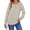 APRICOT, variant on TEMOFON Womens Tops Fall Long Sleeve Button Henley Shirts Soft Lightweight Sweaters Casual Loose Crew Neck Tunic Tops XL