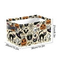 thumbnail image 3 of HomeKingdee Halloween Ghost Basket with Handles Spooky Boo Basket Stuffers Large Collapsible Storage Bins Boxes for Shelves Home Office Toys, 3 of 6