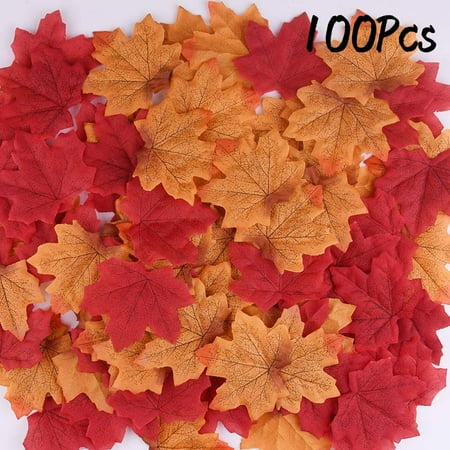 Download 106 Pcs Thanksgiving Decor Set, Lace Pumpkin Maple Leaves ...