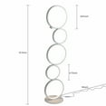 thumbnail image 6 of Modern LED Floor Light Stand Lighting Living Room Reading Lamp Lights 24W, 5-Ring Floor Lamp Night Light Corner Standing Light Home Decor, 6 of 12