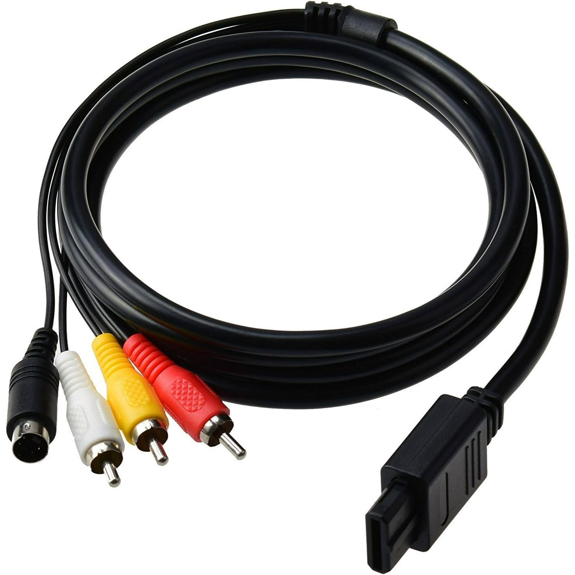 RUITROLIKER 6ft AV TV S Video AV Cable for SNES NGC N64 Console