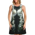 thumbnail image 1 of Balery Floral Angelic White Wings Vestidos de verano para mujer con estampado: vestido holgado sin mangas, vestido playero informal y cómodo para días calurosos., 1 of 7