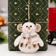 thumbnail image 4 of Yuarrent Muñeco de nieve pequeño colgante que adorna el árbol de Navidad y escaparates traje para coleccionista Kits de decoración para fiestas Estilo muñeco de nieve, 4 of 6