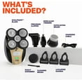 thumbnail image 4 of Freebird FlexSeries Waterproof Wet Dry Electric Head & Body Shave Kit with 5-in-1 Attachments, 4 of 11