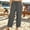 Gray, variant on Olyvenn Women's Casual Loose Pants, Elastic Drawstring Waist, Lightweight Summer Trousers with Pockets for Outdoor Coffee L
