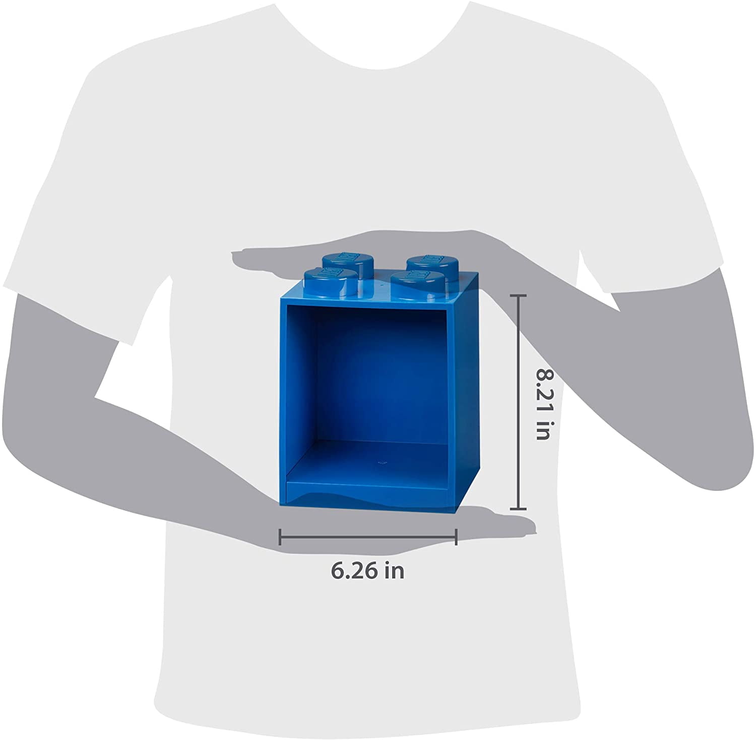 LEGO Storage Products: 41141731 4-Stud Brick Shelf Blue