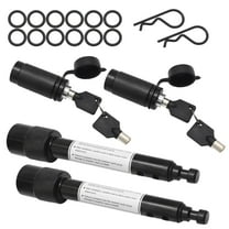 Anxingo 2 Set Trailer Hitch Lock with 2 Keys, 5/8" Pin-Hitch Receiver Pin Lock, Replacement for Class III IV 2"& 2-1/2" Receiver Towing Trailer Truck Bike Rack