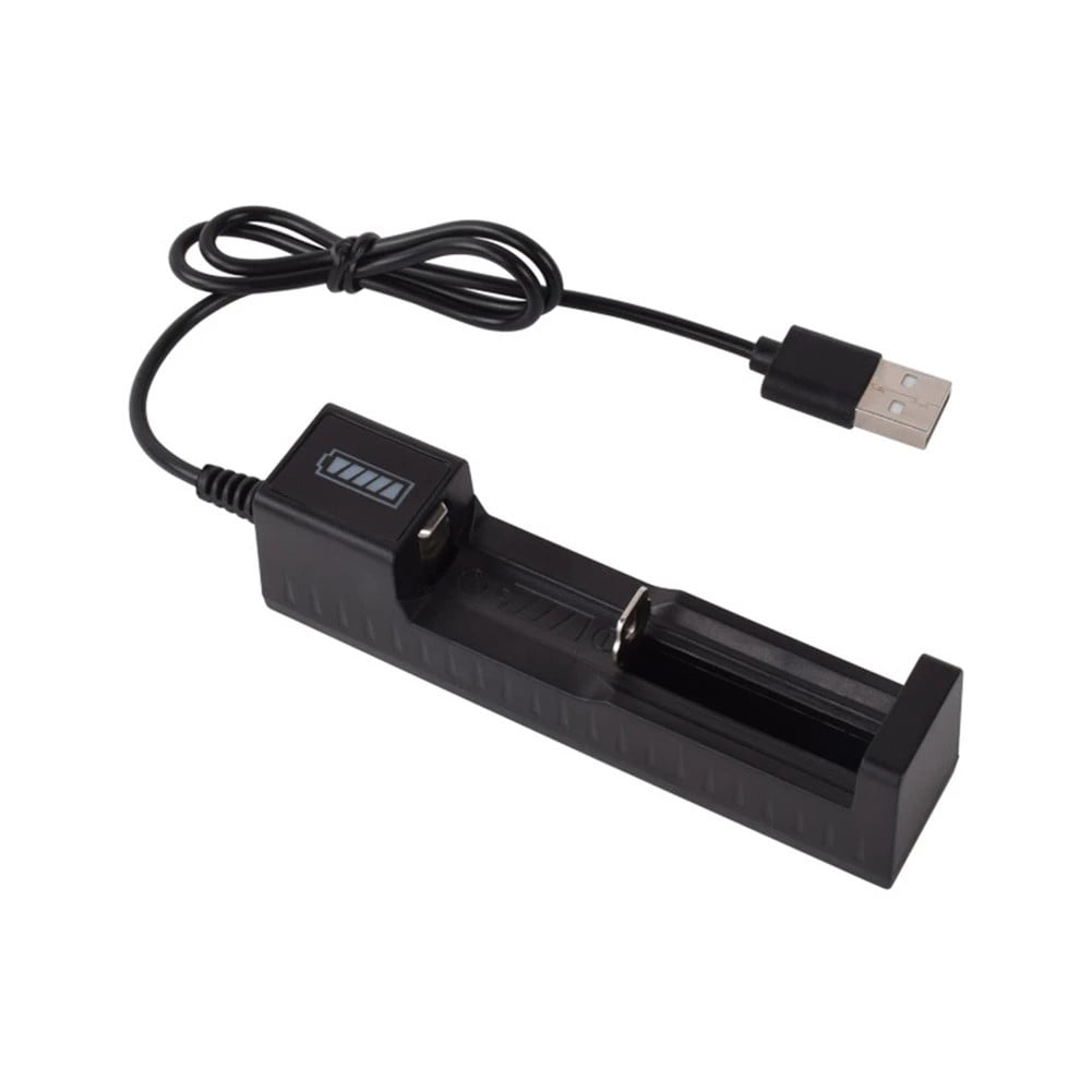 USB Smart Battery Charger 1-4 Slots For 14500 16340 Li-Ion Batteries 3.7V