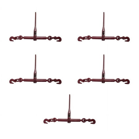 

(5 Pack) Ratchet Binder 3/8 -1/2 fits 38 & 12 Chain G70 Flatbed Binders 9200 WLL