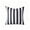 Black, variant on Dongrere Striped Outdoor Throw Pillow Cover, Weather Resistant Decorative Cushion Cover, Decorative Cushion for Garden Patio, 17.7 Inch, Yellow