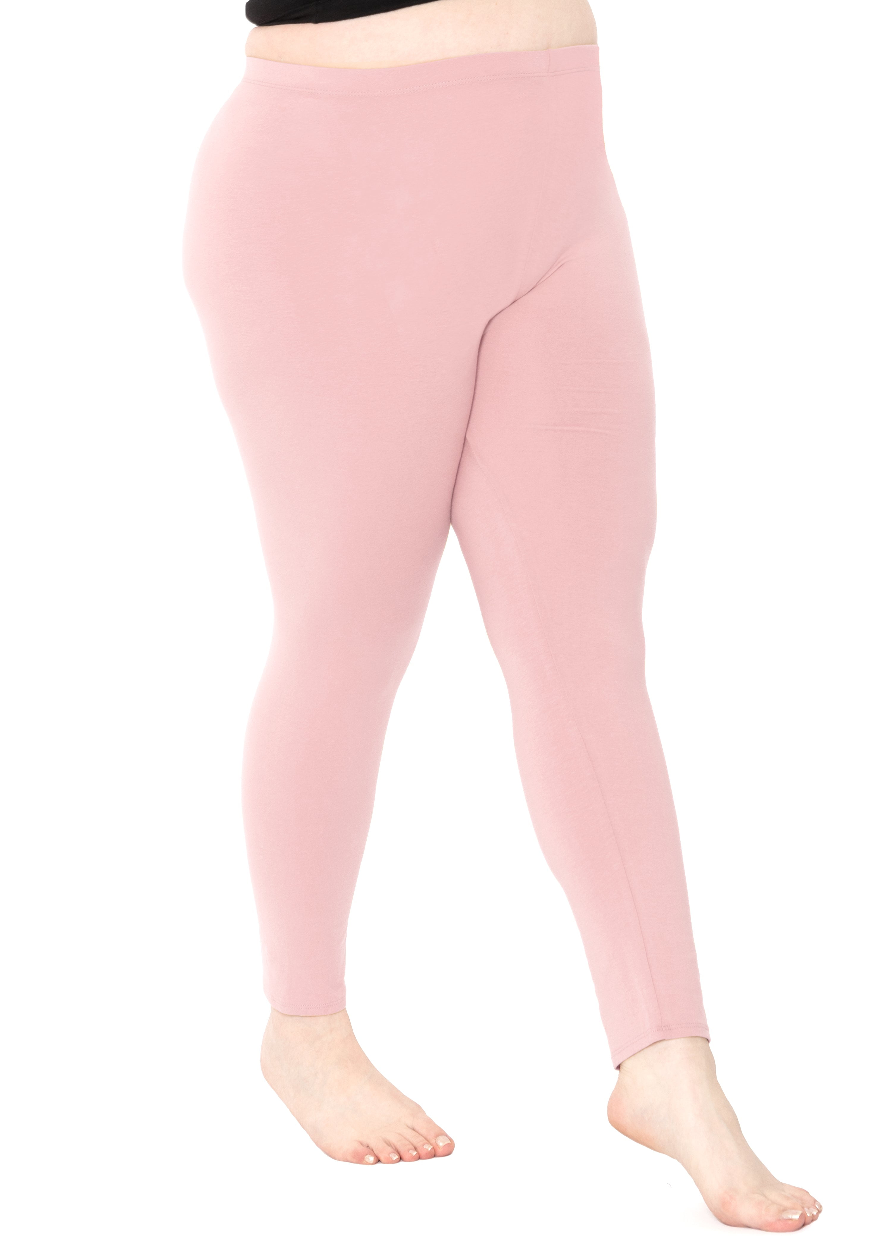 Stretch is Comfort Women's Plus Oh So Soft Solid and Print Leggings ...