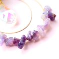 thumbnail image 2 of Colgante de metal con forma de círculo de luna de cristal para decoración del hogar (morado), 2 of 6