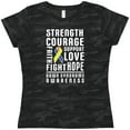 thumbnail image 3 of Inktastic Down Syndrome Awareness Strenth Courage Support Women's T-Shirt, 3 of 5