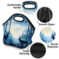 thumbnail image 4 of Herdesigns Wildlife Elk Deer Insulated Neoprene Lunch Bag for Women Men Lunch Box Washable Reusable Lunch Tote Lightweight Lunch Handbag for Work Outdoor Picnic, 4 of 7