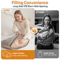 thumbnail image 3 of SUDILO 150 Pack Vacuum Storage Bags with Cordless Rechargeable Pump, 3 Sizes Space Saver Compression Bags for Clothes Bedding Travel Luggage, 3 of 11