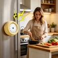 thumbnail image 4 of ZZkhGO Magnetic Mechanical Kitchen Timer, No Batteries Needed Visual Countdown Timer with Alarm, Cute Round Timer for Cooking Baking Classroom Home, Yellow, 4 of 7