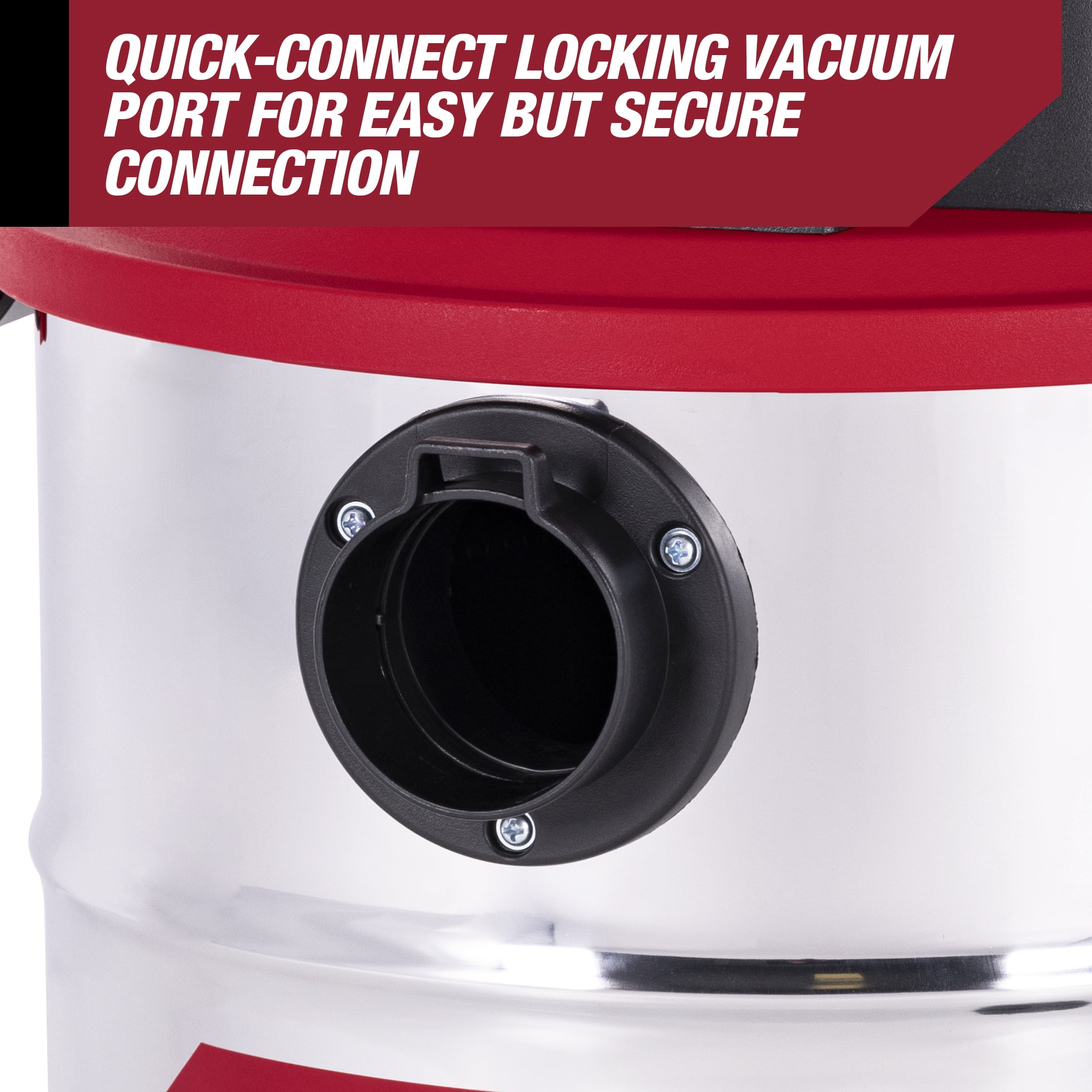 Hyper Tough 5 Gallon 4 HP Stainless Steel Wet Dry Vacuum for Home, Car, Garage & Workshop