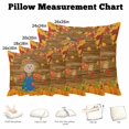 thumbnail image 5 of Throw Pillow Covers, Fall Thanksgiving Decorative Throw Pillow Covers 20x20 Inch, Straw Man Pumpkins Autumn Leaves Country Square Linen Pillow Cases for Couch/Living Room/Sofa, 5 of 9