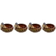 thumbnail image 3 of 4pcs Ceramic Birdbath Bowl Ceramic Bird Figurine Bird Feeder Storage Plate Garden Decor, 3 of 6